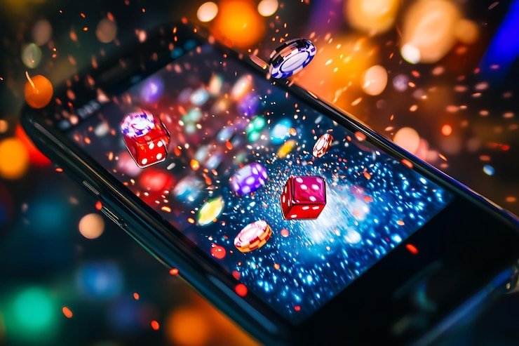 Antarmuka aplikasi ufo777 login menampilkan menu utama dengan opsi taruhan olahraga, kasino langsung, dan slot
